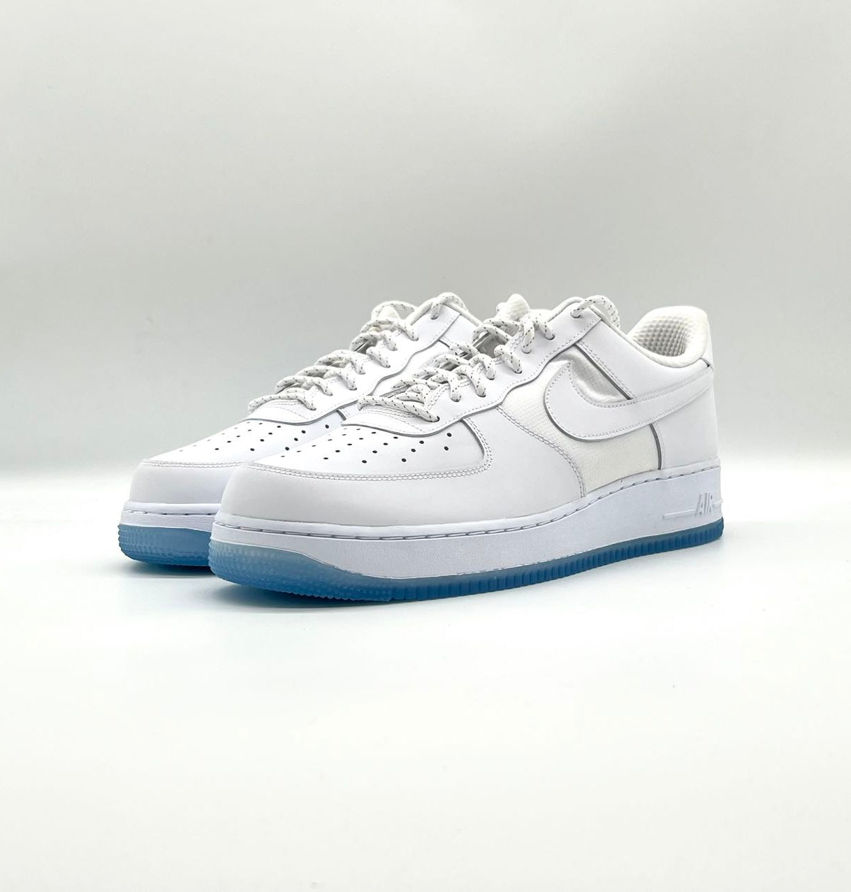 Nike AF1 Low 07 White Ice Blue Sole FABULOUS CONSIGNMENT STORE