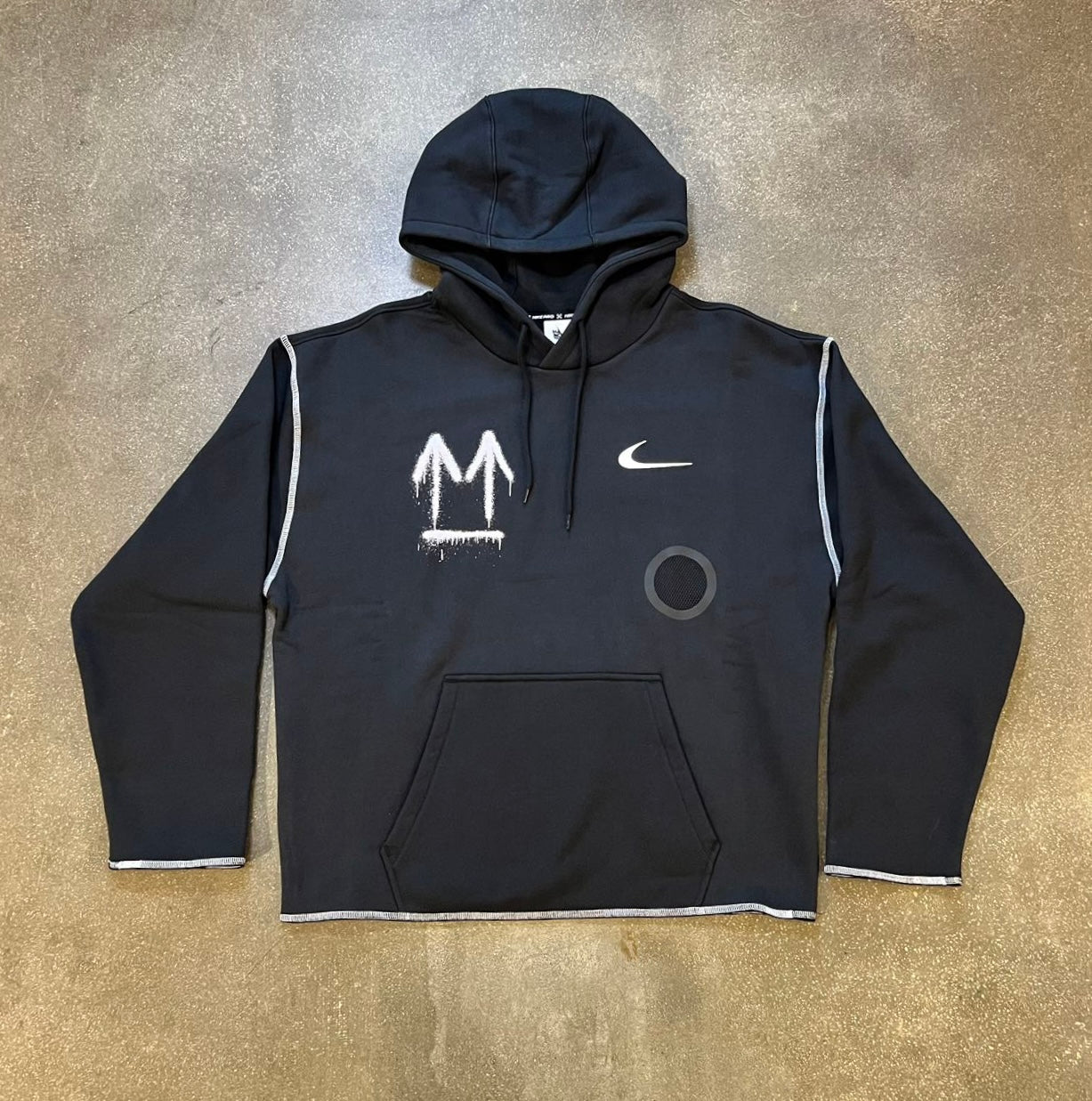 black nike off white hoodie
