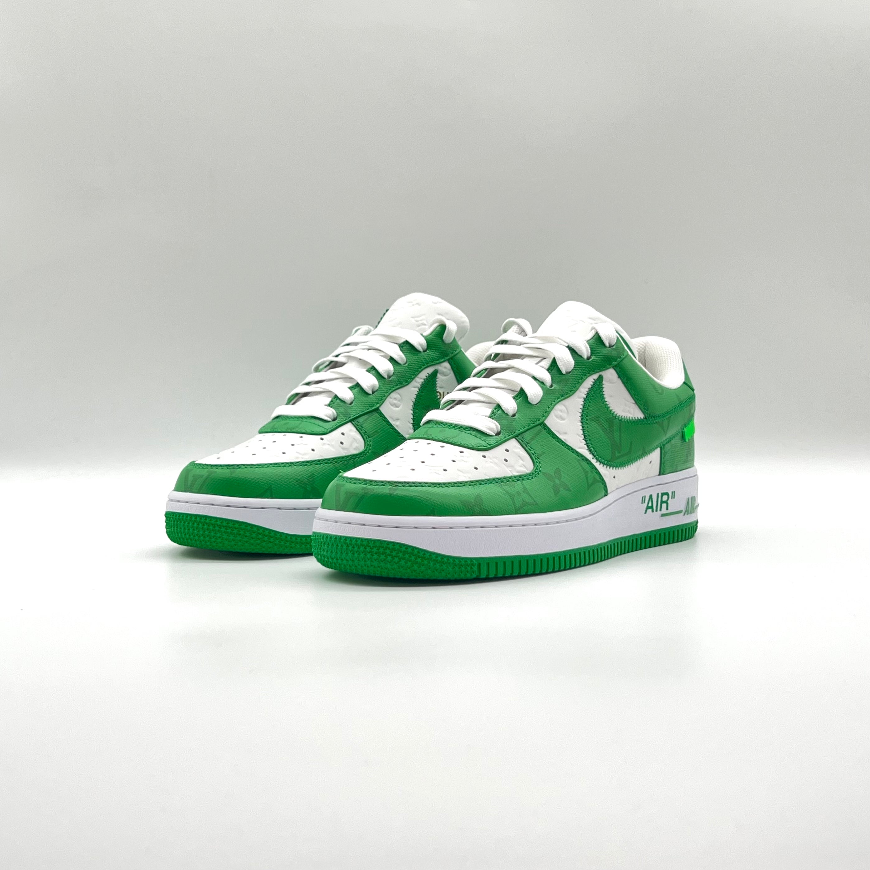 Louis Vuitton Nike Air Force 1 Low By Virgil Abloh White Green Sneaker