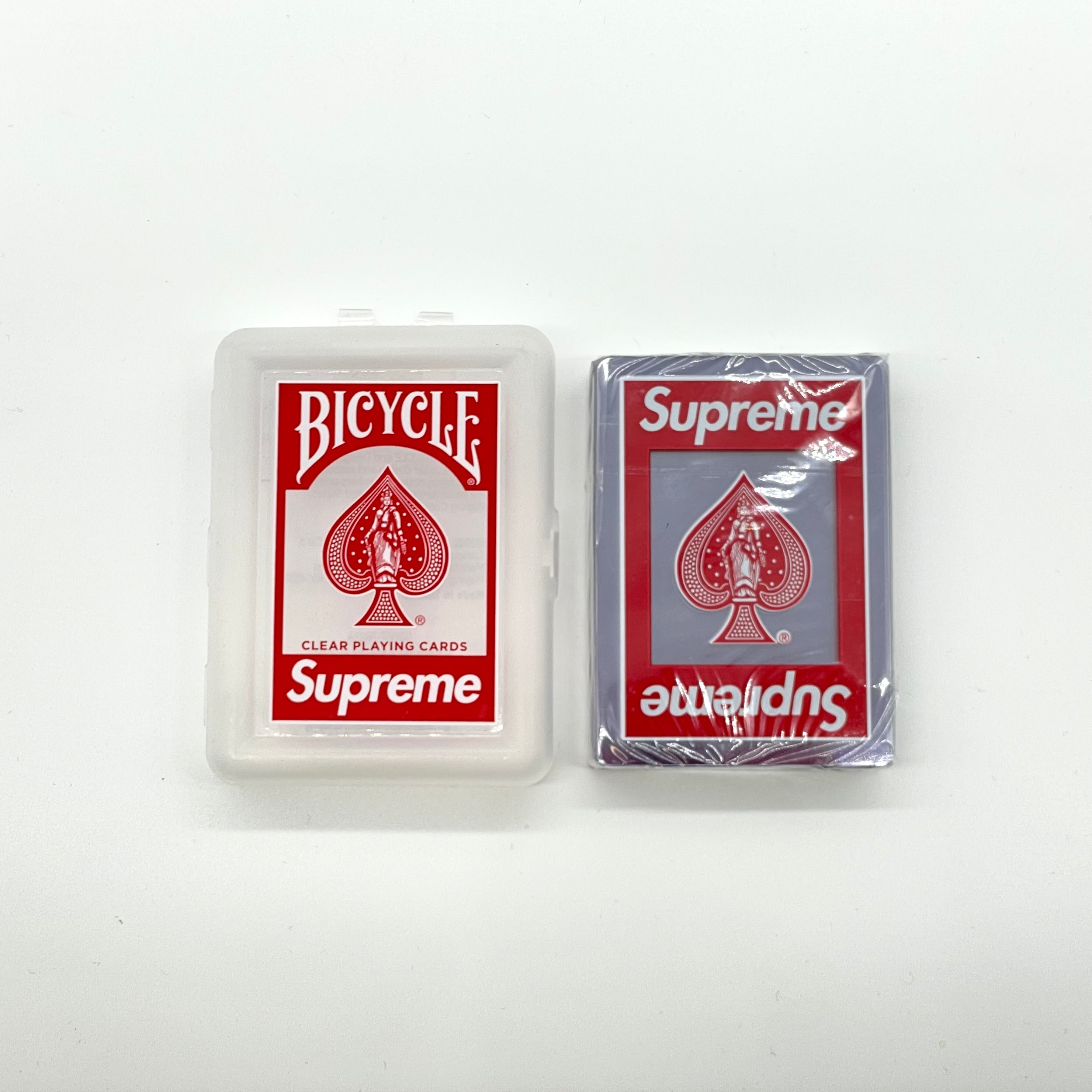 Supreme Bicycle Clear Playing Cards Red Fabulous Consignment Store 3458