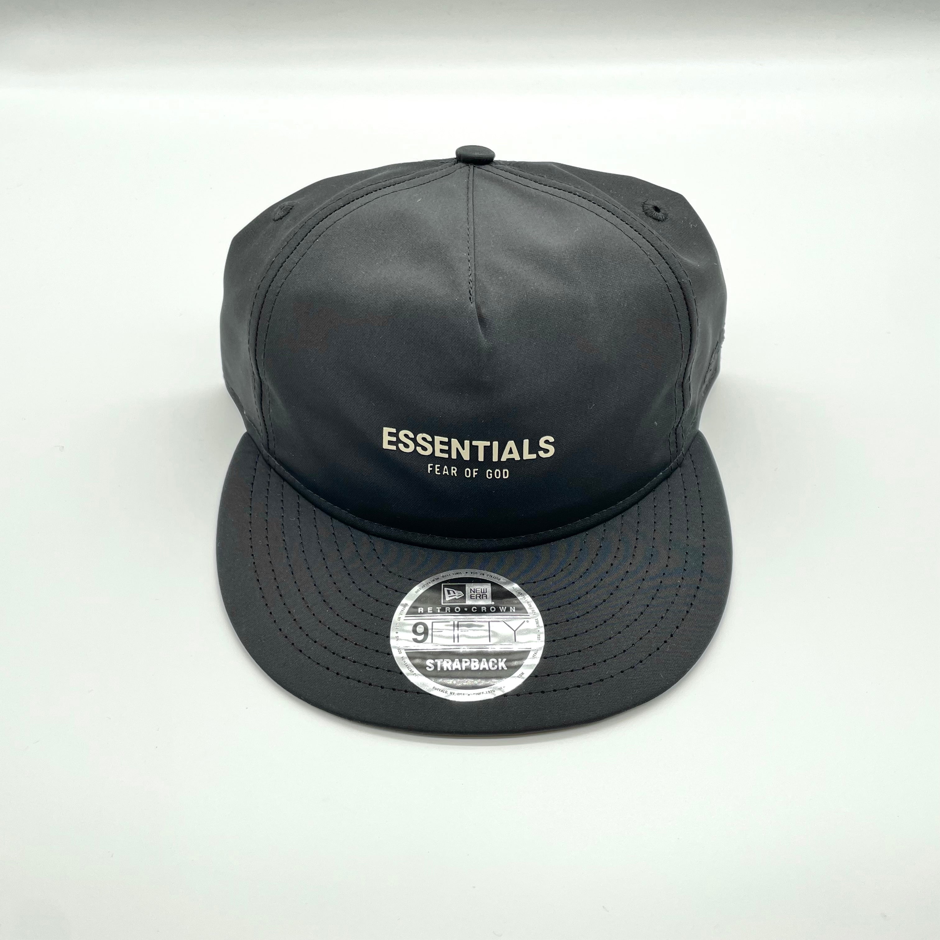 Fear of God Essentials New Era 9Fifty Retro Crown A-Frame Hat Black 