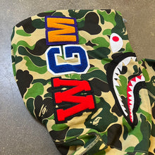 Load image into Gallery viewer, BAPE ABC Green Camo Shark Full Zip Hoodie
