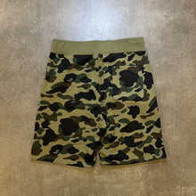 Load image into Gallery viewer, Bape Green Camo Shark Shorts
