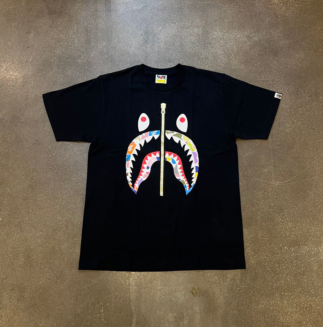 BAPE Candy Shark Black Tee