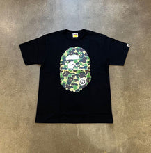 Load image into Gallery viewer, Bape ABC Green Camo Big Ape Head Tee
