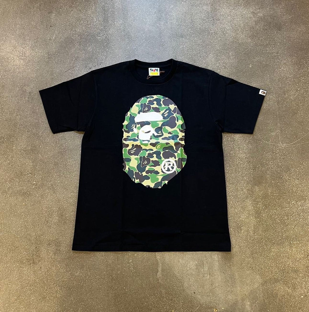 Bape ABC Green Camo Big Ape Head Tee