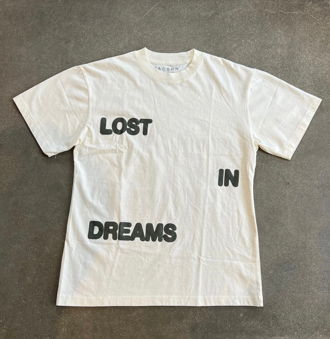 PacSun x Lost In Dreams Puff Oversized Cream Tee