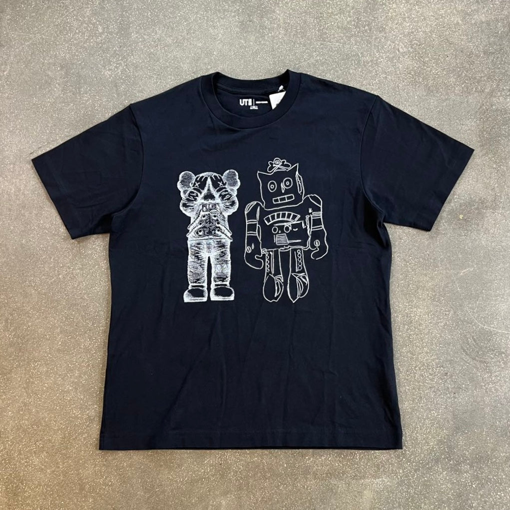 KAWS x Uniqlo + Warhol UT Graphic Black Tee