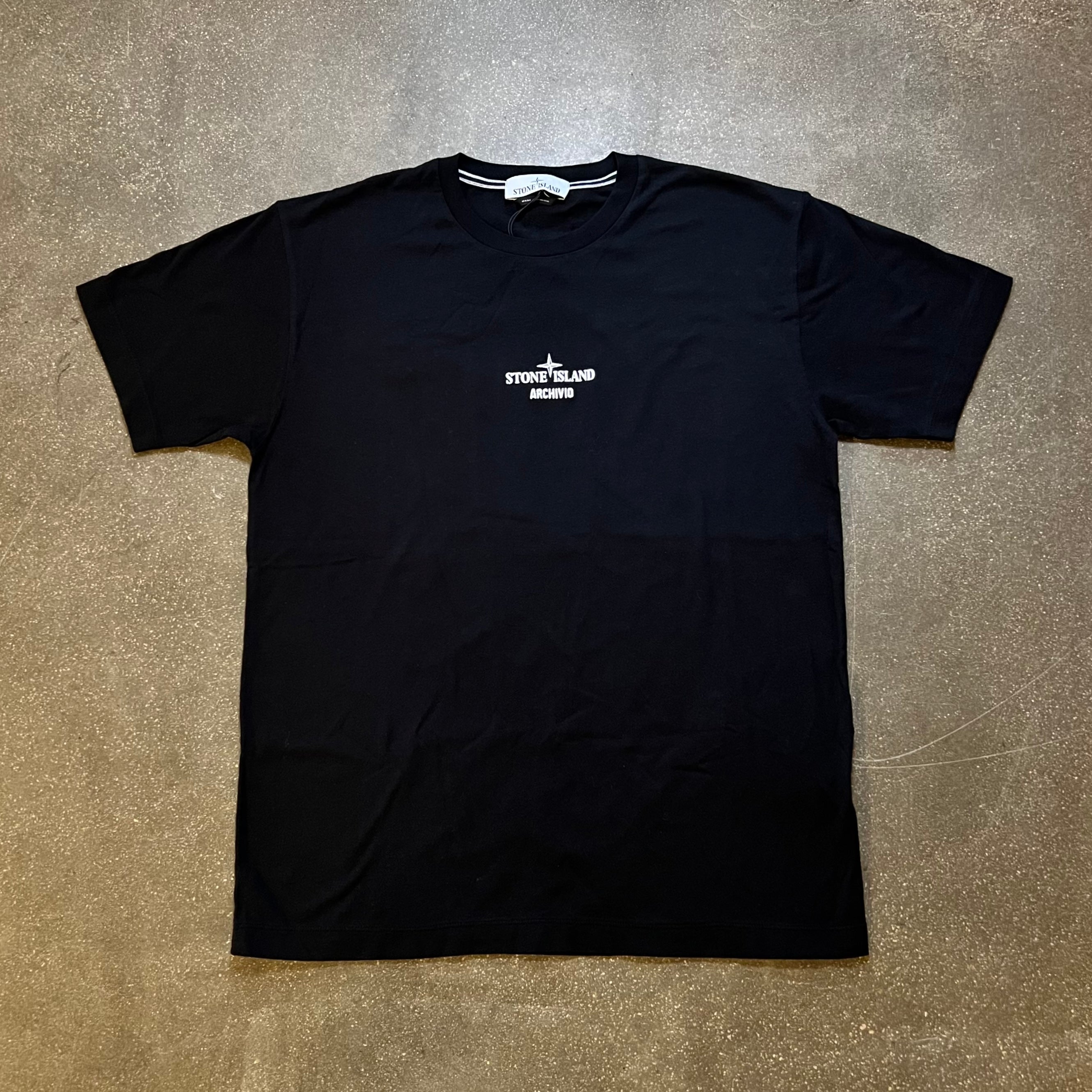 STONE ISLAND Archivio Black Tee – FABULOUS CONSIGNMENT STORE