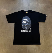 Load image into Gallery viewer, Bape Black Camo Ape Head Tee
