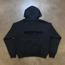 Load image into Gallery viewer, FOG Essentials Black Stretch Limo Hoodie
