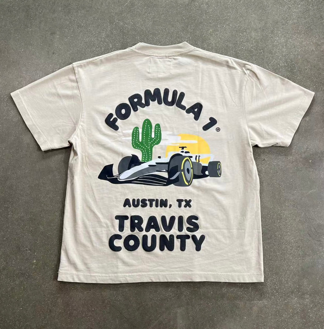 Formula 1 x PacSun Austin Travis County Gray T-Shirt