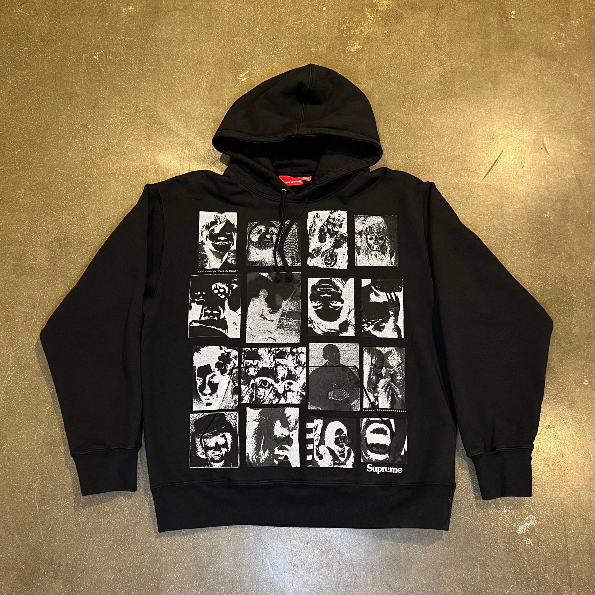 Supreme Collage Grid Hooded Sweatshirt Black – FABULOUS 