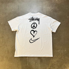 Load image into Gallery viewer, Nike x Stussy Peace, Love, Swoosh T-shirt White
